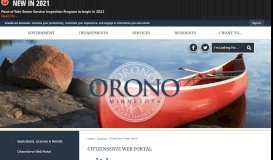 
							         CitizenServe Web Portal | Orono, MN								  
							    