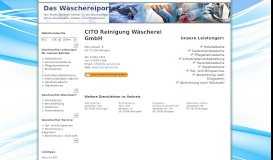 
							         CITO Reinigung Wäscherei GmbH, 71139 Ehningen | Wäschereiportal ...								  
							    