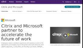 
							         Citrix and Microsoft Partner to Deliver Cloud Solutions - Citrix								  
							    