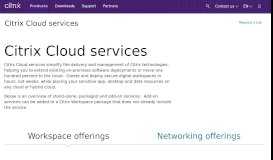
							         Citrix Cloud services - Deliver Secure Digital Workspaces - Citrix								  
							    