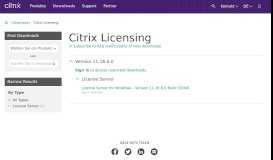 
							         Citrix Licensing - Citrix								  
							    