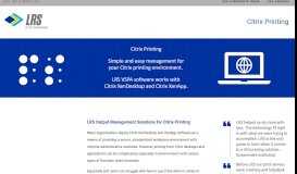 
							         Citrix Printing | LRS Output & Print Management								  
							    