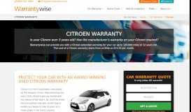 
							         Citroen Car Warranty | Warrantywise								  
							    