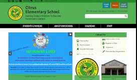 
							         Citrus Elementary School: Home								  
							    