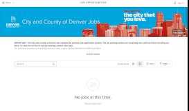 
							         City and County of Denver Jobs - Government Jobs								  
							    