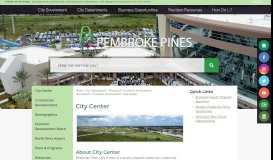 
							         City Center | Pembroke Pines, FL - Official Website								  
							    