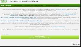 
							         City Harvest Volunteer Portal								  
							    