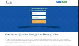 
							         City Home Tuition: Professional Tutors and Tuition Jobs								  
							    