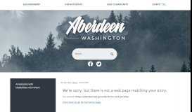 
							         City of Aberdeen WA Online Forms, Applications, and Permits								  
							    