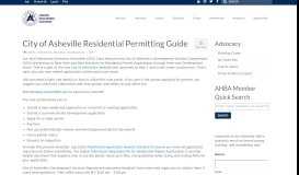 
							         City of Asheville Residential Permitting Guide – Asheville Home Builders								  
							    