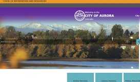 
							         City of Aurora: Home								  
							    