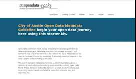 
							         City of Austin Open Data Metadata Guideline - Open Data Portal								  
							    