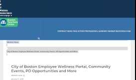 
							         City of Boston Employee Wellness Portal, Community Events, PD ...								  
							    