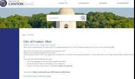 
							         City of Canton Employee HR Portal - Auditor - cantonohio.gov								  
							    
