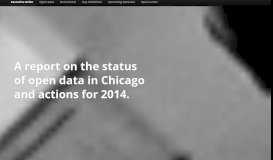 
							         City of Chicago Open Data Annual Report 2013								  
							    