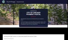 
							         City of Chicago | Payment Portal								  
							    