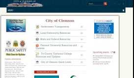 
							         City of Clemson								  
							    