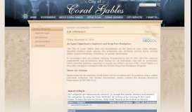 
							         City of Coral Gables : Human Resources - Government Jobs								  
							    