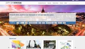 
							         City of Denton Open Data: Welcome								  
							    