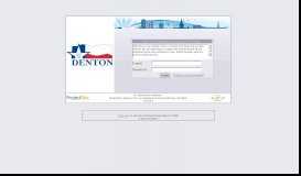 
							         City of Denton ProjectDox 8.3.9.808 Login								  
							    