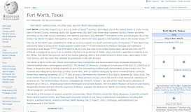 
							         City of Fort Worth - Wikipedia								  
							    