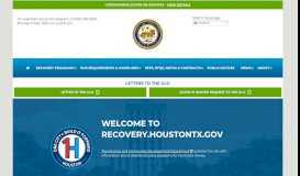 
							         City of Houston - Recovery from Hurricane Harvey								  
							    