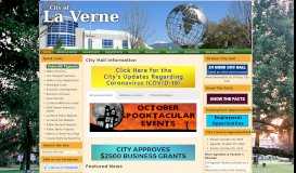 
							         City of La Verne - Home								  
							    