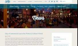 
							         City of Lakewood Launches Police-2-Citizen Portal | The City of ...								  
							    