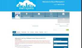 
							         City of Metropolis - Citizen Portal - Permits								  
							    