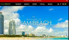 
							         City of Miami Beach | The official website of the City of Miami Beach ...								  
							    