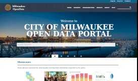 
							         City of Milwaukee Open Data Portal: Welcome								  
							    