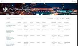 
							         City of New Orleans Job Portal - Government Jobs								  
							    