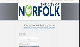 
							         City of Norfolk Parking Portal								  
							    