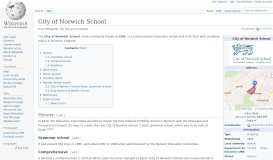 
							         City of Norwich School - Wikipedia								  
							    