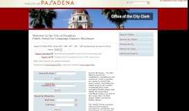 
							         City of Pasadena - NetFile								  
							    