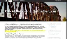 
							         City of Richmond Online Services - Municipal Online Services								  
							    