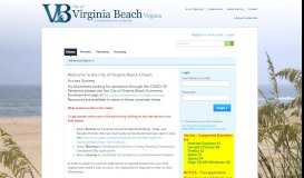 
							         City of Virginia Beach - Citizen Portal								  
							    