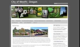 
							         City of Westfir, Oregon » Portal Park								  
							    