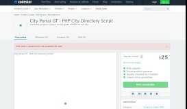 
							         City Portal GT - PHP City Directory Script | Codester								  
							    