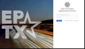 
							         City Portal Home - City of El Paso								  
							    