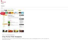 
							         City Portal PSD Template #49935 | Website Design Idea | Psd ...								  
							    