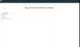 
							         City Portal WordPress Theme #12256 - Template Monster								  
							    
