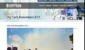 
							         City Tech Remembers 9/11								  
							    