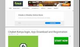 
							         Citybet Kenya login, App Download and Registration ...								  
							    