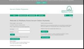 
							         Civica Payments Portal - Welcome to Waltham Forest Secure Online ...								  
							    