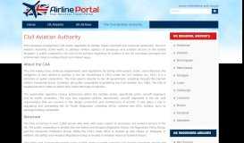 
							         Civil Aviation Authority - Airline Portal								  
							    