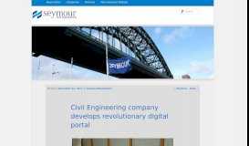 
							         Civil Engineering company develops revolutionary digital portal ...								  
							    