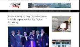 
							         Civil servants to take Digital Acumen module in preparation for Digital ...								  
							    