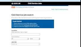 
							         Civil Service job search - Civil Service Jobs - GOV.UK								  
							    