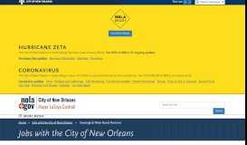 
							         Civil Service - Jobs - SWB - City of New Orleans								  
							    
